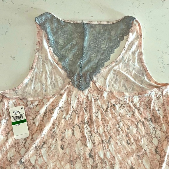 NWT Flora Nikrooz Womens 2 piece pajama set, size large - Picture 5 of 6